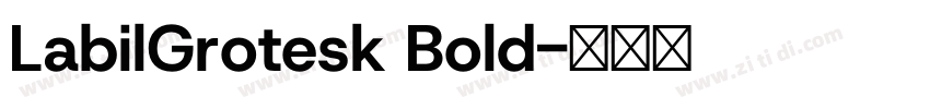 LabilGrotesk Bold字体转换